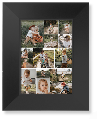 Gallery of Fifteen Art Print, -Black-Multicolor-Signature Card Stock-5x7