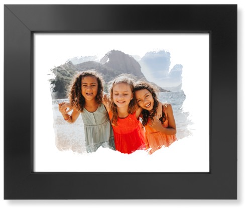 Brushed Moments Landscape Art Print, Black, Signature Card Stock, 8x10, White