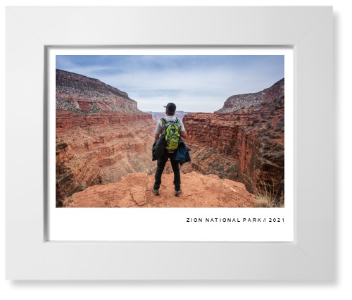Modern Gallery Art Print, White, Signature Card Stock, 8x10, White