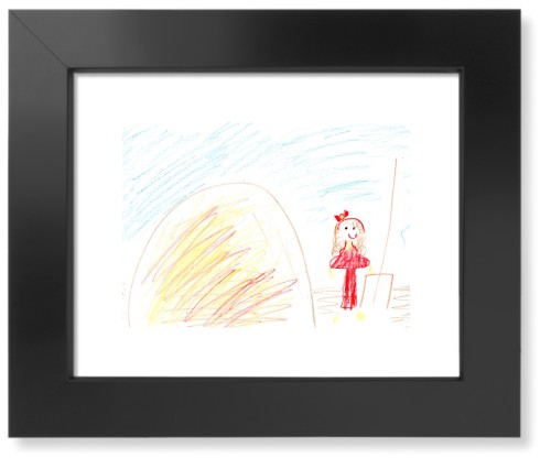 Create Your Own Kids Art Art Print, Black, Signature Card Stock, 8x10, Multicolor