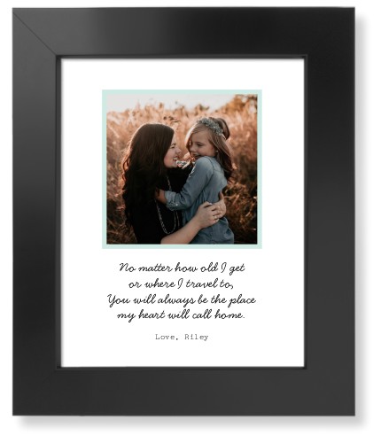 Quote For Mom Art Print, Black, Signature Card Stock, 8x10, Green