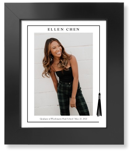 Tassel Grad Art Print, -Black-Black-Signature Card Stock-8x10