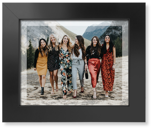 Transparent Border Art Print, Black, Signature Card Stock, 8x10white