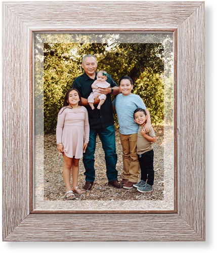 Transparent Border Portrait Art Print, Rustic, Signature Card Stock, 8x10white