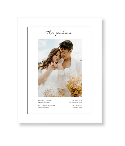Wedding Moments Art Print, No Frame, Signature Card Stock, 8x10white