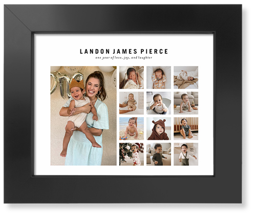 Gallery of Thirteen Memories Art Print, -Black-Multicolor-Signature Card Stock-8x10
