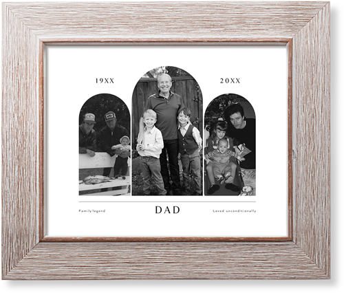 Timeline Arches Art Print, Rustic, Signature Card Stock, 8x10white