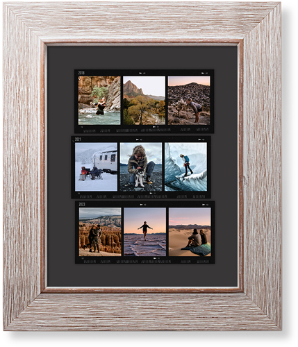 Travel Film Collage Art Print, -Rustic-Grey-Signature Card Stock-8x10