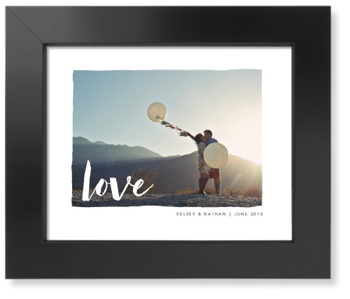 Love Script Art Print, -Black-White-Signature Card Stock-8x10