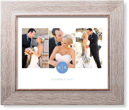 Eternal Circle Monogram Art Print, -Rustic-White-Signature Card Stock-8x10