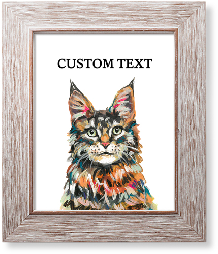 Maine Coon Custom Text Art Print
