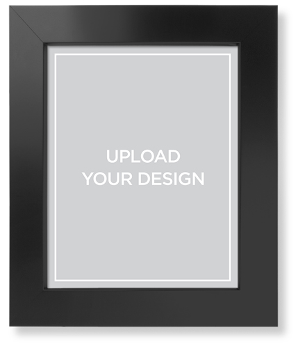 Upload Your Own Design Portrait Art Print, -Black-Multicolor-Signature Card Stock-8x10