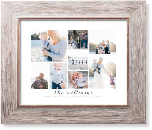 Clean Gallery Collage of Eight Art Print, -Rustic-Multicolor-Signature Card Stock-8x10