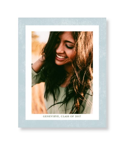 Bold Frame Art Print, -No Frame-Blue-Signature Card Stock-8x10