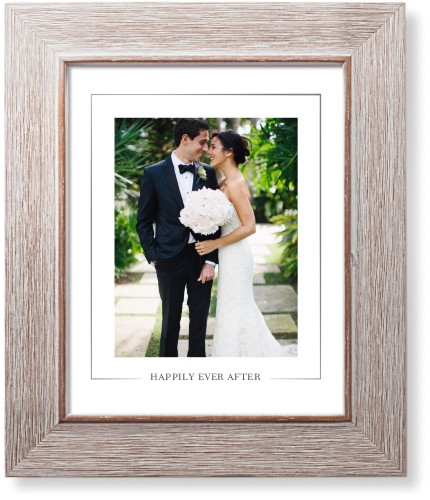 Simple Outline Border Portrait Art Print, -Rustic-White-Signature Card Stock-8x10