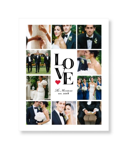 Stacked Love Art Print, -No Frame-White-Signature Card Stock-8x10