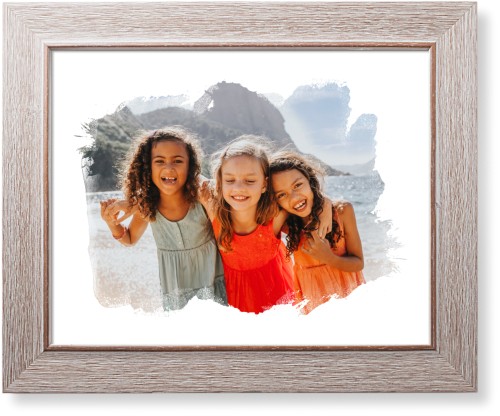 Brushed Moments Landscape Art Print, Rustic, Signature Card Stock, 11x14, White, white