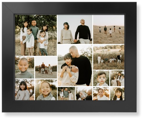 Collage of Fifteen Art Print, Black, Signature Card Stock, 11x14, Multicolor