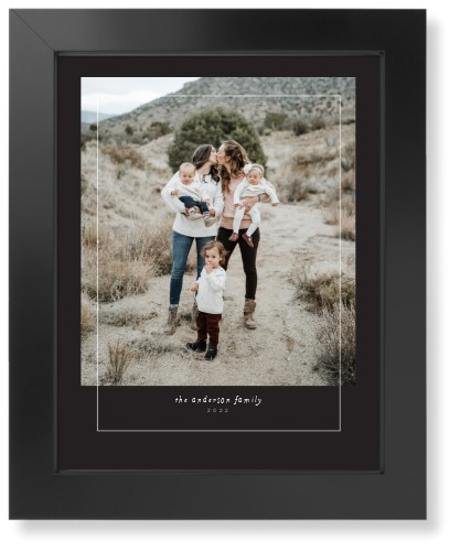 Perfectly Captured Art Print, Black, Signature Card Stock, 11x14, Gray, charcoal