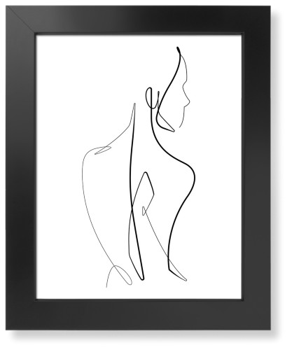 Fem Figure Art Print, Black, Signature Card Stock, 11x14, Multicolor