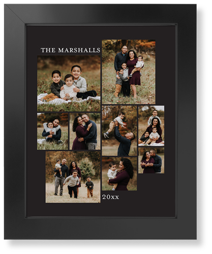 Gallery of Nine Portrait Art Print, Black, Signature Card Stock, 11x14, Multicolor, multi