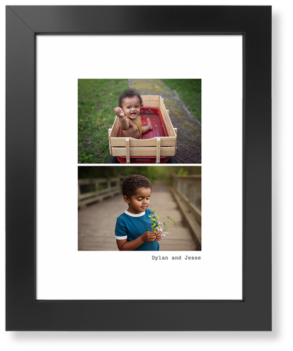 Gallery Of Two Portrait Art Print, Black, Signature Card Stock, 11x14, Multicolor, multi