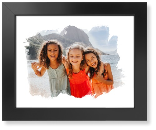 Brushed Moments Landscape Art Print, Black, Signature Card Stock, 11x14white