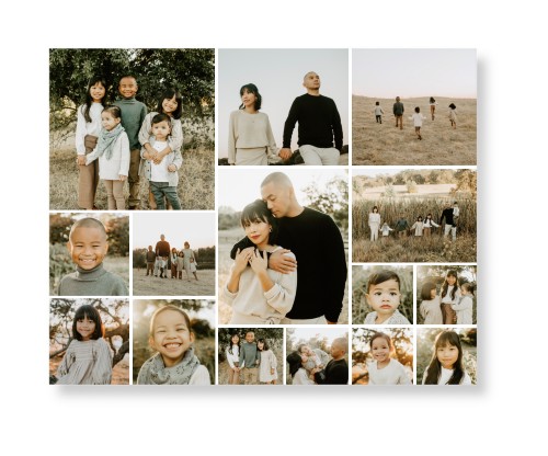 Collage of Fifteen Art Print, -No Frame-Multicolor-Signature Card Stock-11x14