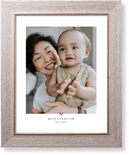 My Heart Art Print, Rustic, Signature Card Stock, 11x14faded rose