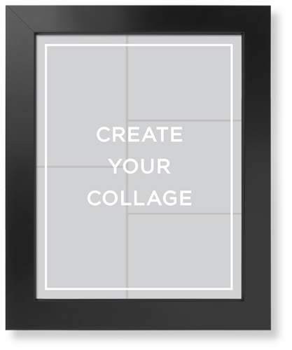 Create a Collage Portrait Art Print, -Black-Multicolor-Signature Card Stock-11x14