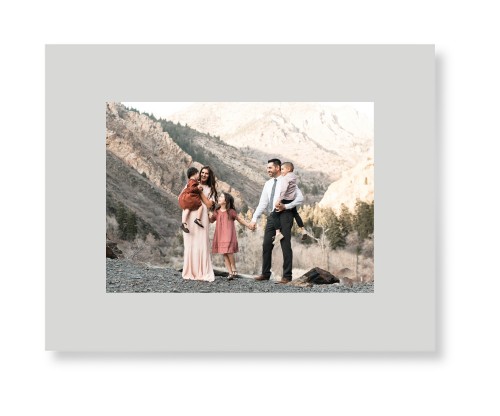 Gallery Border of One Art Print, No Frame, Signature Card Stock, 11x14multi