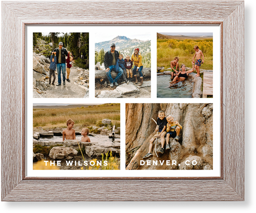 Gallery of Five Art Print, -Rustic-Multicolor-Signature Card Stock-11x14