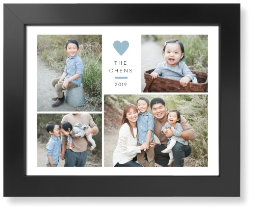 Contemporary Heart Collage Art Print, Black, Signature Card Stock, 11x14celeste