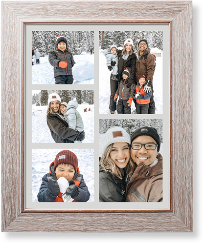 Gallery of Five Portrait Art Print, Rustic, Signature Card Stock, 11x14multi