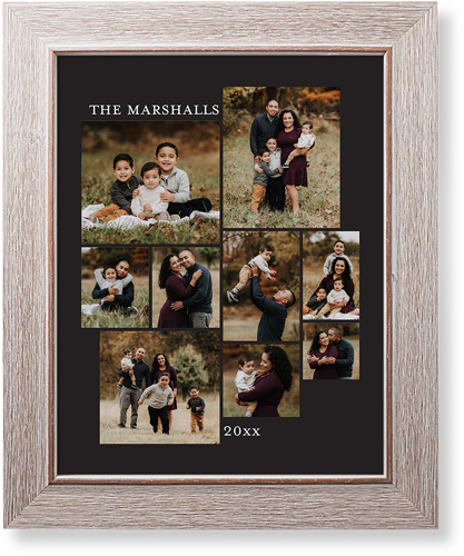 Gallery of Nine Portrait Art Print, -Rustic-Multicolor-Signature Card Stock-11x14