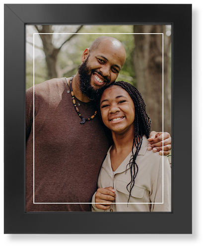Floating Frame Art Print, Black, Signature Card Stock, 11x14white