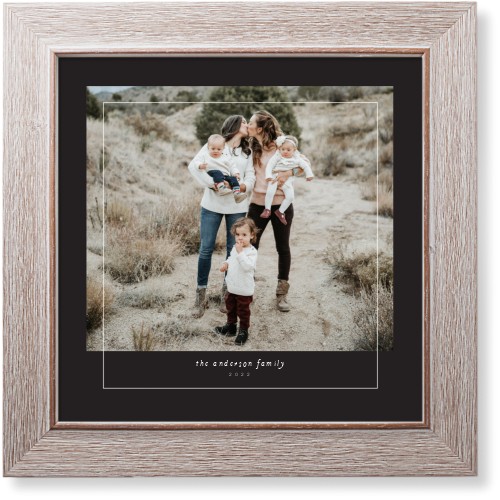 Perfectly Captured Art Print, Rustic, Signature Card Stock, 12x12, Gray, charcoal