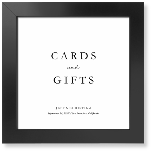 Cards and Gifts Signage Art Print, Black, Signature Card Stock, 12x12, Multicolor