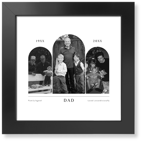 Timeline Arches Art Print, Black, Signature Card Stock, 12x12, White