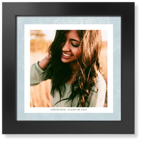 Bold Frame Art Print, Black, Signature Card Stock, 12x12, Blue, rain