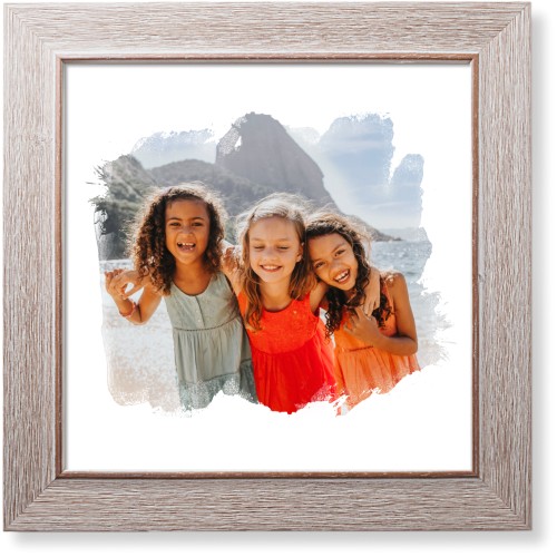 Brushed Moments Landscape Art Print, -Rustic-White-Signature Card Stock-12x12