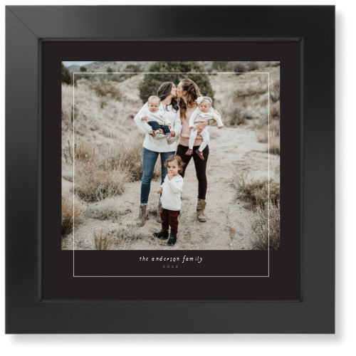 Perfectly Captured Art Print, -Black-Grey-Signature Card Stock-12x12