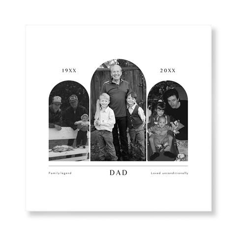 Timeline Arches Art Print, -No Frame-White-Signature Card Stock-12x12