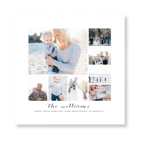 Clean Gallery Collage of Eight Art Print, No Frame, Signature Card Stock, 12x12multi