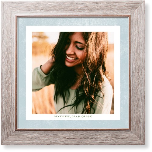 Bold Frame Art Print, -Rustic-Blue-Signature Card Stock-12x12