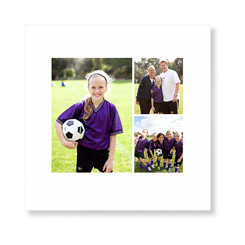 Gallery of Three Art Print, -No Frame-Multicolor-Signature Card Stock-12x12