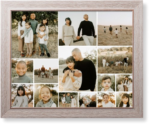 Collage of Fifteen Art Print, Rustic, Signature Card Stock, 16x20, Multicolor, multi