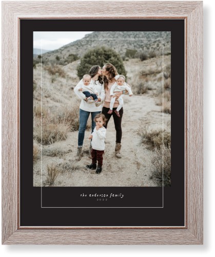 Perfectly Captured Art Print, Rustic, Signature Card Stock, 16x20, Gray