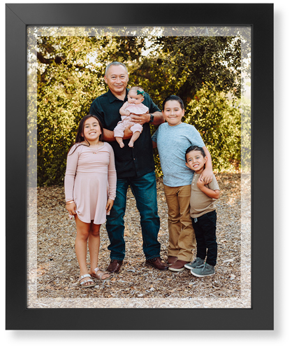 Transparent Border Portrait Art Print, Black, Signature Card Stock, 16x20, White