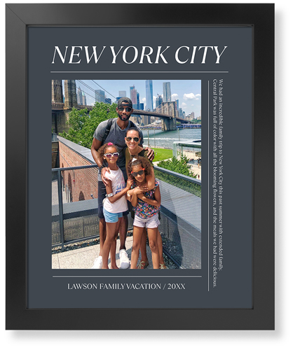 Editorial Snapshot Art Print, Black, Signature Card Stock, 16x20, Gray